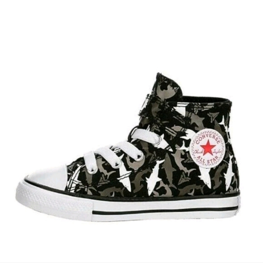 Converse All Star Shark Bite Canvas Sneakers Infant Boys Size 6